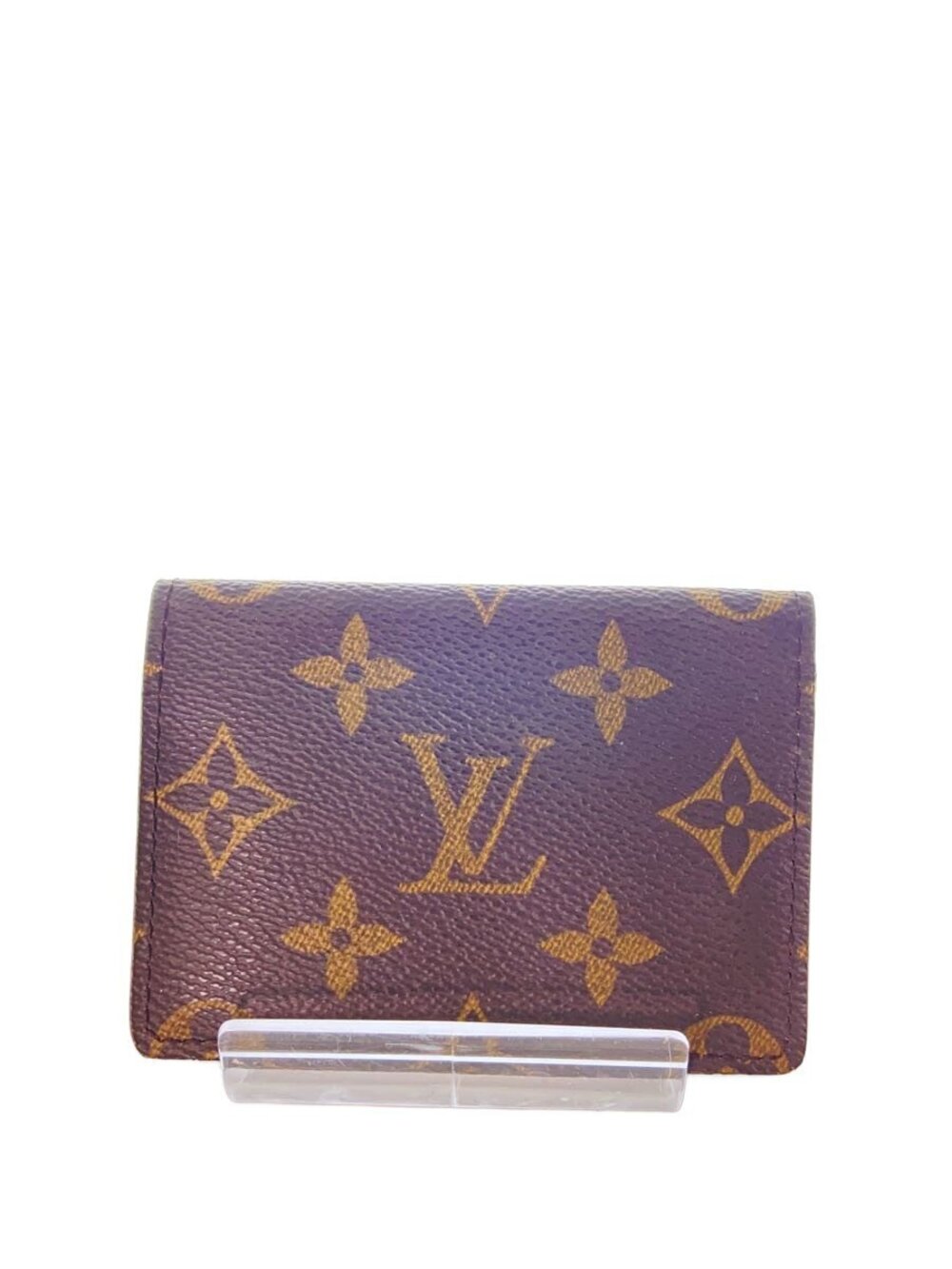 LOUIS VUITTON Envelope Wallet Carte de Visite Monogram Canvas Brown
